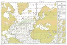Carta Nautica 5124 4 Del Nord Atlantico Aprile Mappa Marittima