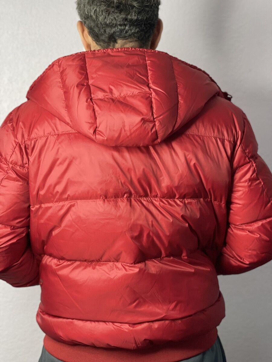 Armani Jeans Red Down Puffer Jacket Men s size XL