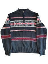 Tommy Hilfiger Boys' Size 10/12 Long Sleeve Quarter Zip Sweater