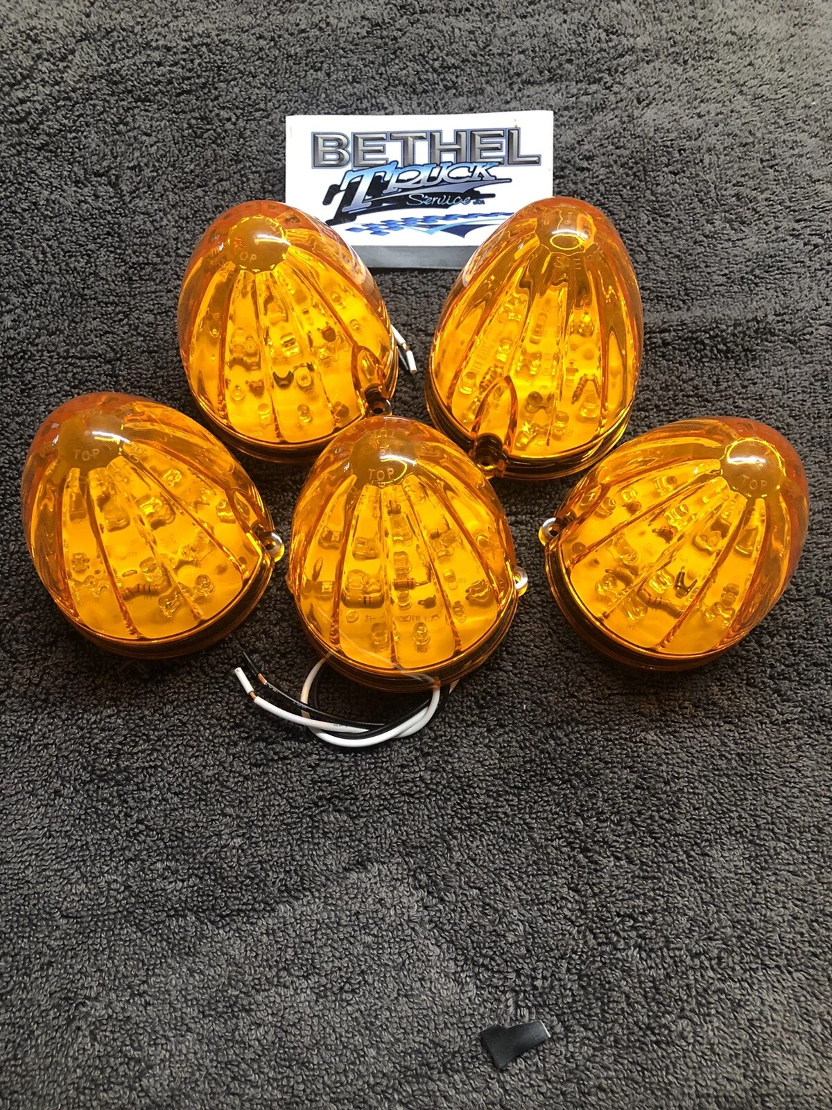 (5) 19 LED Watermelon Grakon 1000 Cab Amber Lights United Pacific 38313