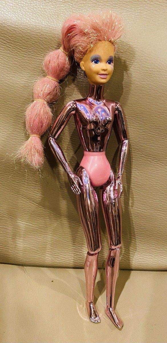 Vintage Mattel 1986 SPECTRA Barbie Doll Pink Metallic Body  display picture 2