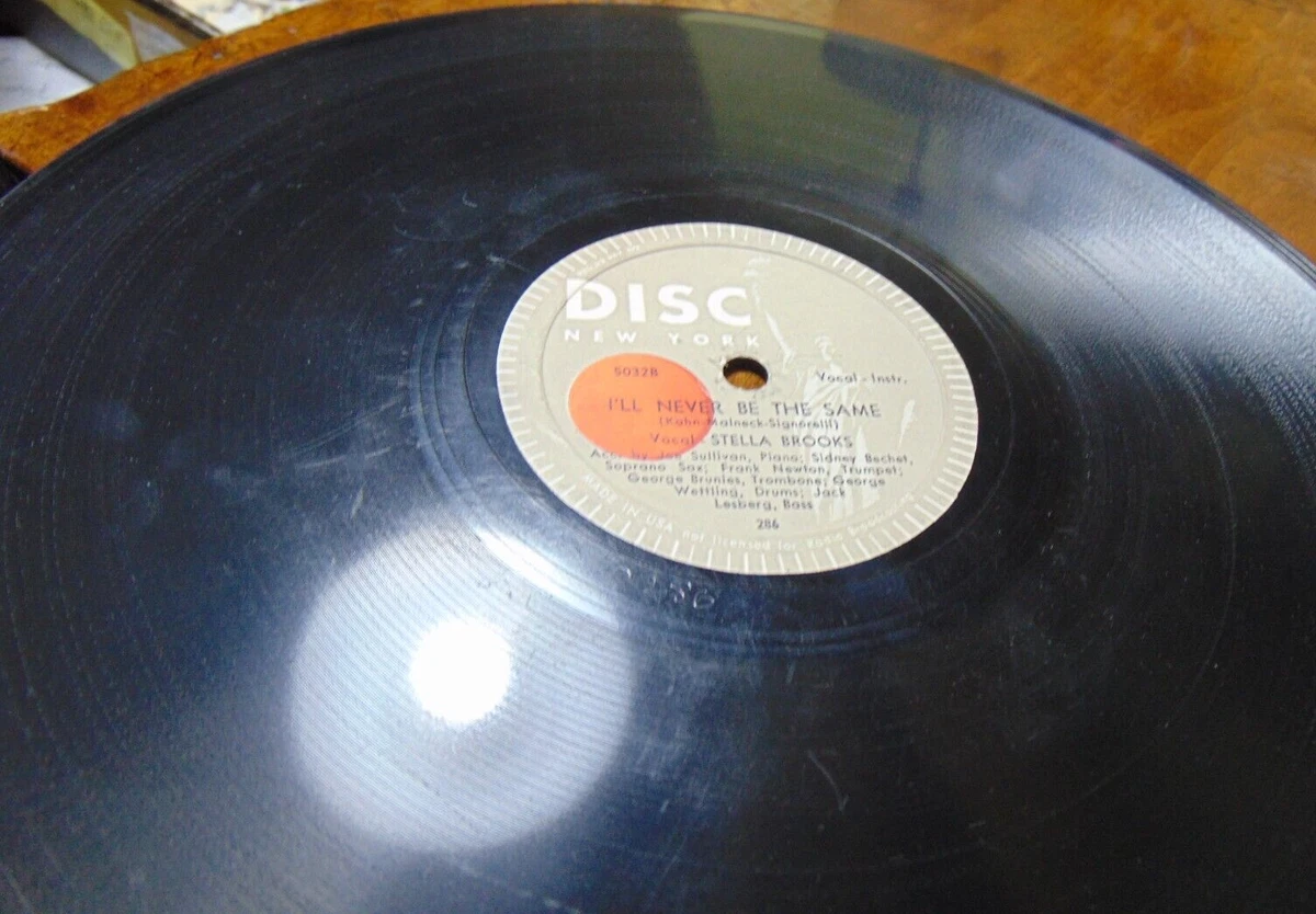 78RPM Disc Stella Brooks + Bechet - Little Piece Leather I Never Be Same,  V VG | eBay