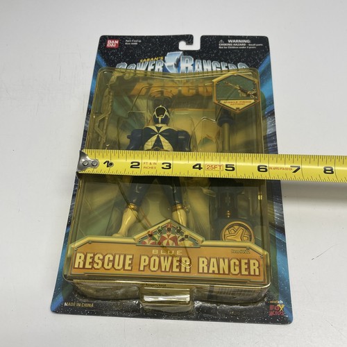 2000 Bandai Mighty Morphin Power Rangers Lightspeed Rescue Blue Power Ranger JD - Picture 9 of 10