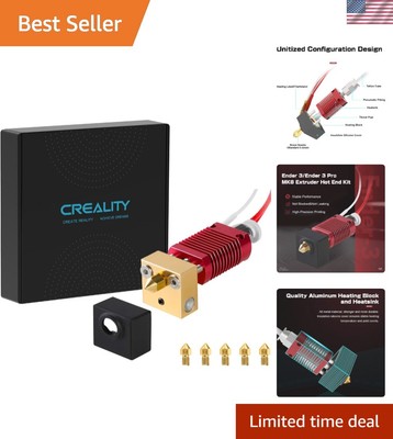 Plug and Play Ender 3 Hotend Kit with 5x 0.4mm Nozzles - Upgrade Your 3D Printer