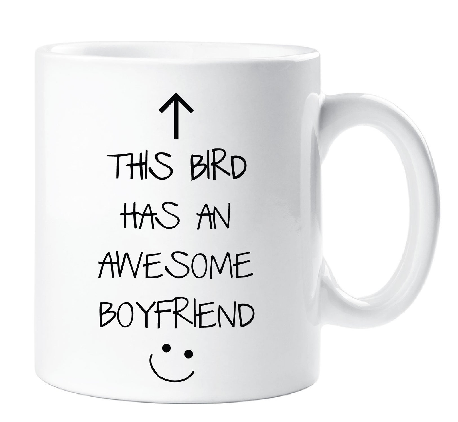 Girlfriend Mug This Bird Has An Awesome Boyfriend Ceramic Novelty Present Gift