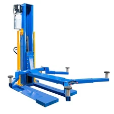 XK 6,200 lb Single Post Lift Portable With Electro Operation Console Box