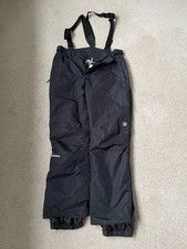 Mens black ski salopettes - 32-33"" leg, 33-35" waist