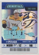 2019 Upper Deck Credentials Debut Ticket Access /699 Tier 2 Rem Pitlick #107 l5j