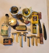 Lot of Vintage Shaving Accessories/Grooming Supplies