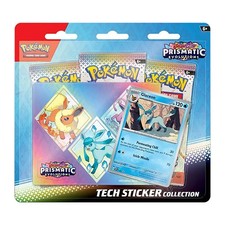 Pokemon Sv Prismatic Evolutions - Glaceon Tech Sticker Collection 3 Packs Pokemon Sv Prismatic Evolutions - Glaceon Tech Sticker Collection 3 Packs