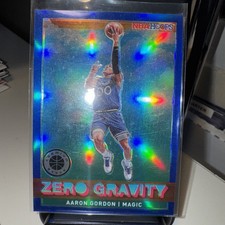 2019-20 Panini Premium Stock Aaron Gordon Zero Gravity Blue Prizm #10 Magic