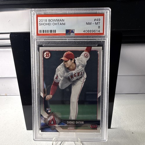 Bowman 2018 Shohei Ohtani RC Los Angeles Angels #49 PSA 8 Graded Card