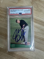 John Daly Signed 1991 Pro Set Rookie Card PSA Auto Bold Golf Legend