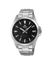 Casio Edifice Black Dial Men's Sports Stainless Steel Watch EFV-140D-1AVUDF