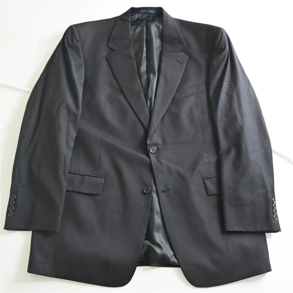 Daniel Cremieux 42R 36x30 Black Loro Piana Wool Mens Jacket Pants Suit - Image 2 of 4