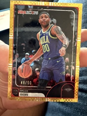 2026 Topps NBA Hoops Bruce Brown New Orleans Pelicans #251 Gold Light Burst /50