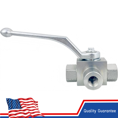 #ad Hydraulic Ball Valve KHB 1 4quot; NPT 7250 PSI High Pressure Shut Off 3 Way $27.99