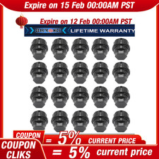 M24 Black Plastic 34 In Wheel Lug Nut Caps 99056 611-620 711-022 For Chevrolet M24 Black Plastic 34 In Wheel Lug Nut Caps 99056 611-620 711-022 For Chevrolet