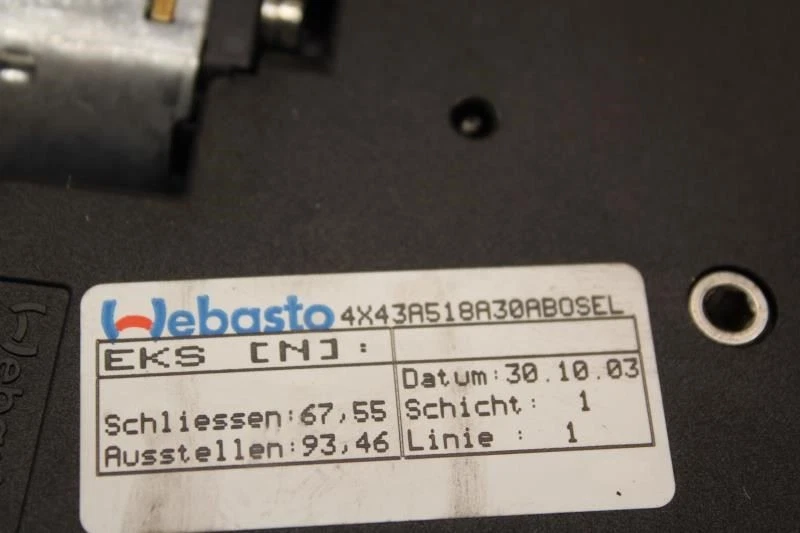 Jaguar X Type 2004 2005 2006 2007 2008 techo corredizo motor 4x43-A518A30 Foto 3 de 4