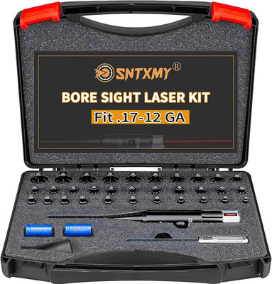 Precision Laser Bore Sighter Kit with 32 Adapters for All Firearms
