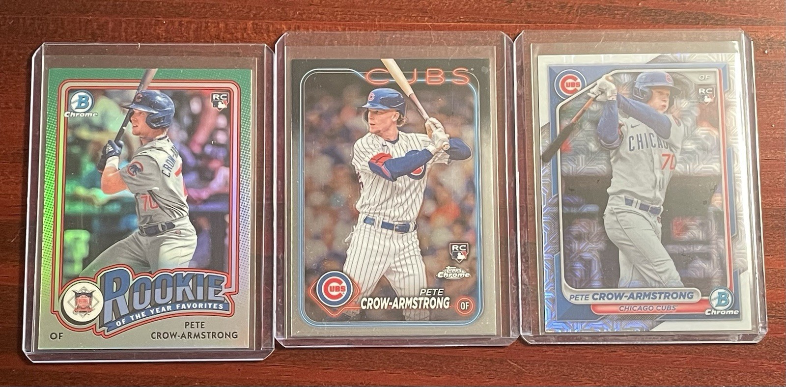 Pete Crow-Armstrong Rookie Card Lot Chicago Cubs