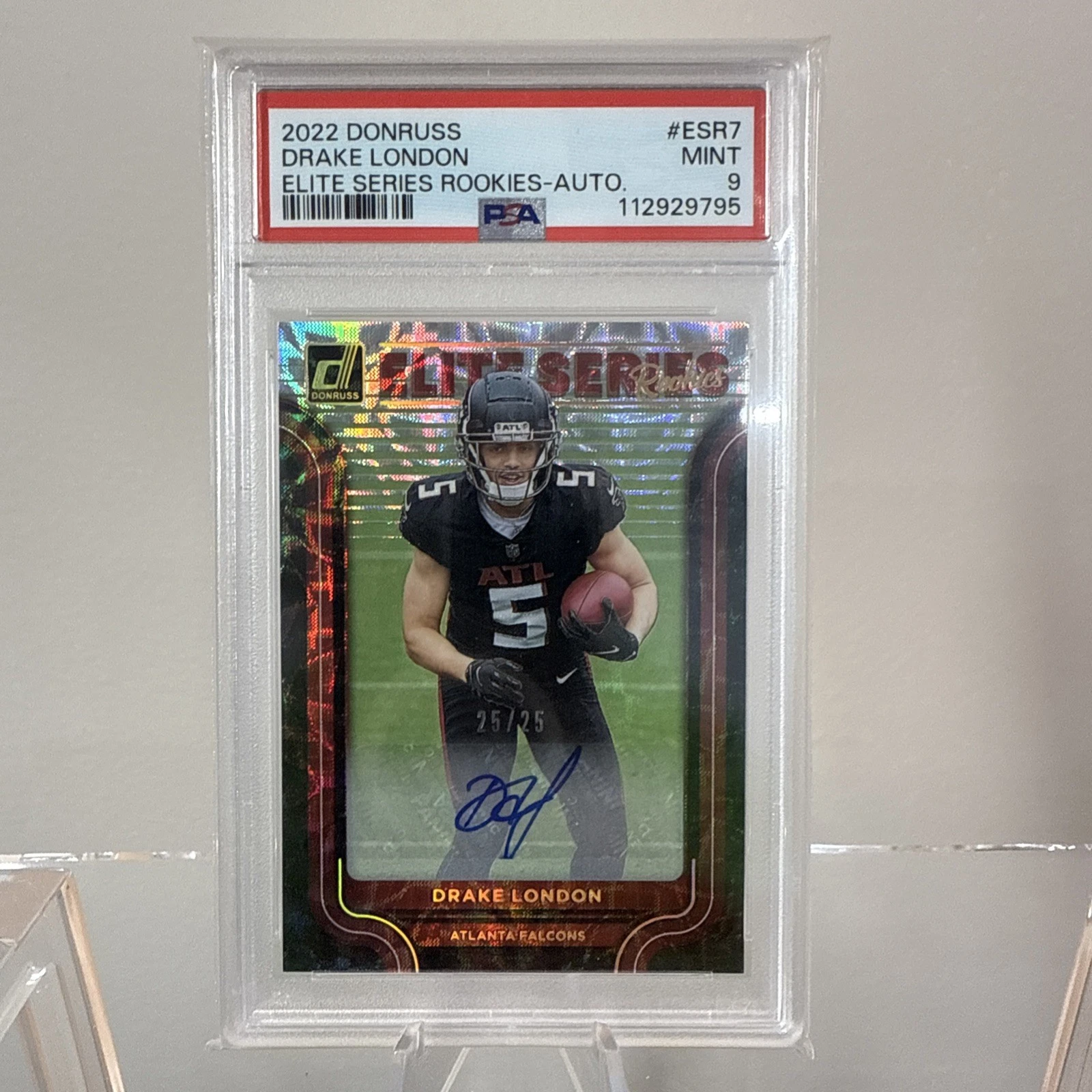 Drake London Panini Donruss Elite Series Rookies #ESR7 Autograph