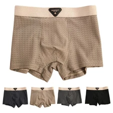 Men's Ice Silk Quick Dry Underwear Comfortable Boxershorts for Casual Wear