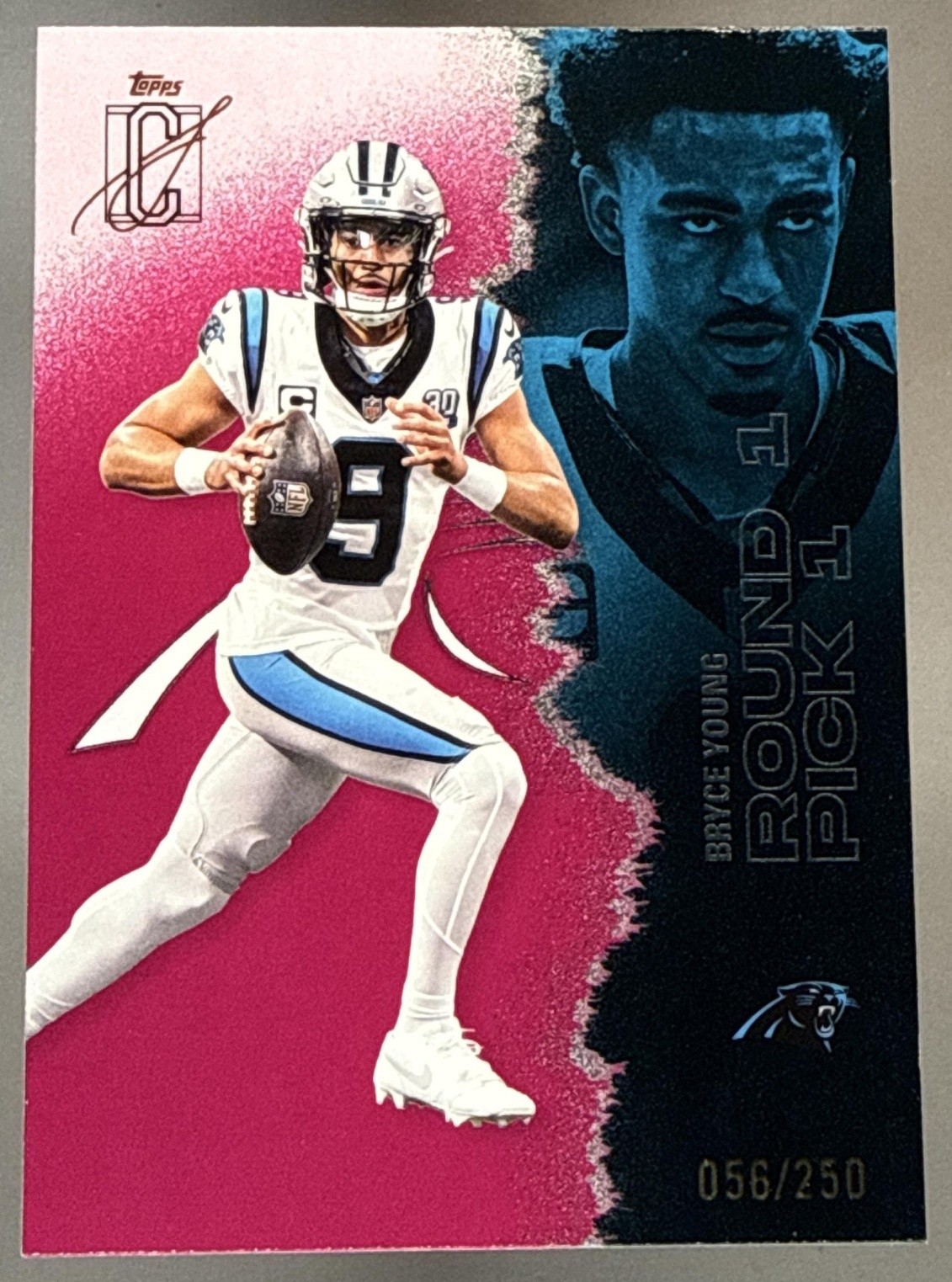 2025 Topps Signature Class Bryce Young #9 Veteran Magenta Foil /250 Panthers