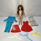 Rare Lot! Vintage 1963 Skipper Doll With Clothes Mattel Japan SKIRT W/ MINI DOLL