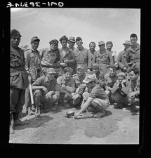 Photo:WWII Soldiers Group Portrait 1940s Men in Uniform Outdoors