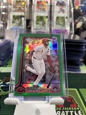 Jeimer Candelario 2025 Topps Chrome #85 Green /99 Cincinnati Reds