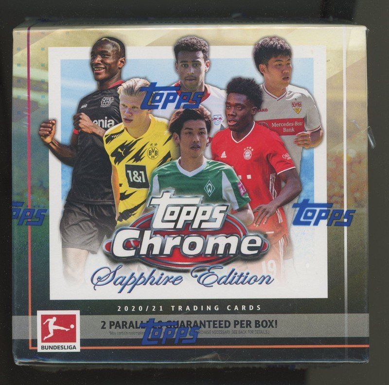 2020/21 TOPPS CHROME BUNDESLIGA SAPPHIRE EDITION SOCCER HOBBY BOX SEALED