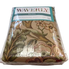 WAVERLY IMPERIAL DRESS ANTIQUE LINED PANEL CURTAIN 52" X 95" NEW