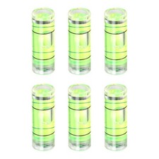 6pcs 23x8mm Small Cylindrical Bubble Level Vials Levels Measuring Tools