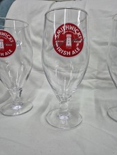 CHALICE SHAPED SMITHWICKS IRISH ALE BEER PINT GLASS IRELAND BRAND NEW STEMMED ! 