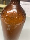 Vintage '30's Amber Glass Clorox Bottle — photo 5