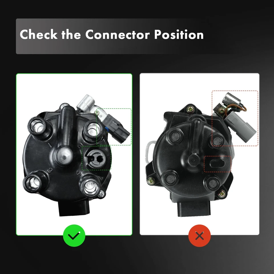 Distribuidor de encendido con tapa y rotor para camioneta Nissan Frontier 1998-2004 L4 2,4 L Foto 2 de 4