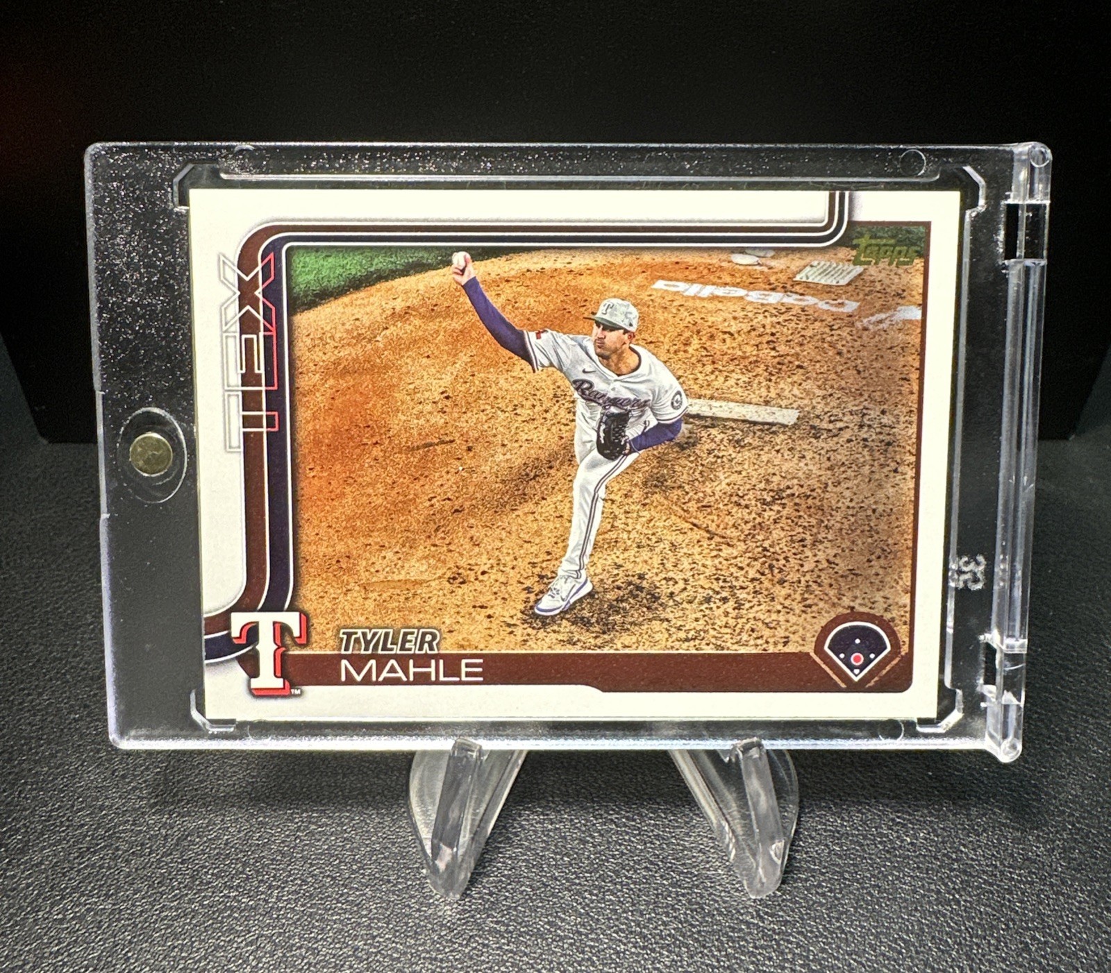 2025 Topps Update Tyler Mahle Golden Mirror SSP #US152 Texas Rangers
