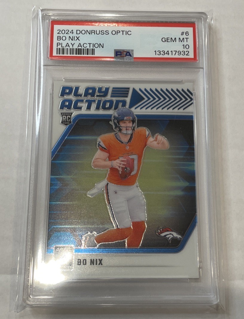 2024 PANINI DONRUSS OPTIC PLAY ACTION #6 BO NIX PSA 10