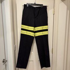 Cintas 59945-20 Hi-Vis Work Pants 34x35 Navy Comfort Flex Reflective Uniform