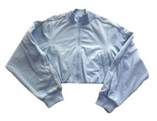 ALO Yoga Cropped Doubles Only Full Zip Jacket in Seashell Blue