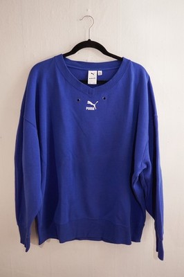 Puma x Ader Error Crewneck Pullover Sweatshirt Blue Men s Size Large