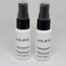 2 Lolavie Glossing Detangler 0.85 oz Each Travel Size NWOB