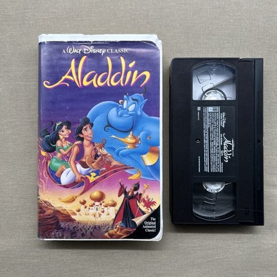 Walt Disney Aladdin (VHS 1992) Original Animated Musical Robin Williams Folktale
