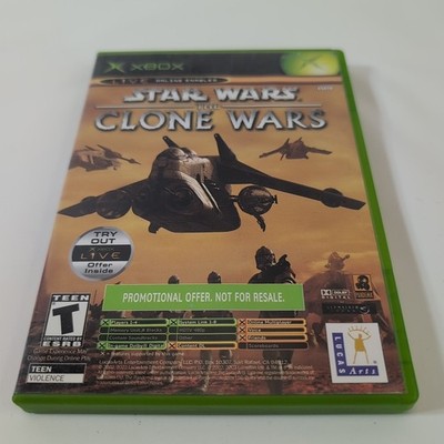 Case And Manual Only - No Disc -ORIGINAL XBOX STAR WARS THE CLONE WARS / TETRIS 