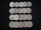 $10 Face Value Roll of 20 1961 Proof 90% Silver Franklin Half Dollars NICE!