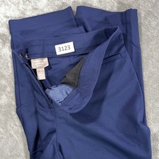 Chico's Fabulously Slimming Capri Pants Women Size 1 Navy Blue Cropped Trousers