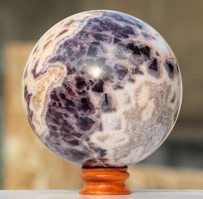 Amethyst Sphärenquarzit Kristall Kugel Reiki Aura Reinigung 28.8LB 210MM