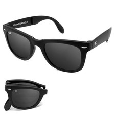 Classic Folding Sunglasses Polarized, UV400, UVA, UVB Protection for Men Wome...