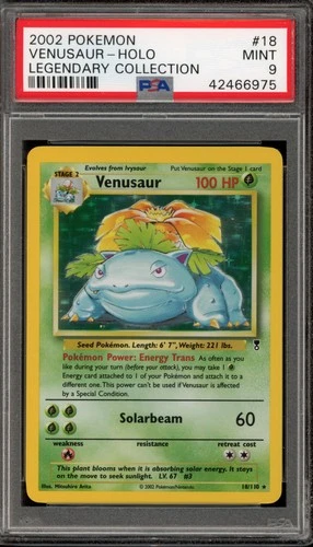 Pokemon Venusaur Legendary Coll. Holo Rare #18 PSA 9 Mint